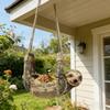 Outdoor Hanging Bird Feeder Sloth Bird Feeder  Pendant Decoration Bird Bathtub Garden Courtyard Decoration Current Feeder