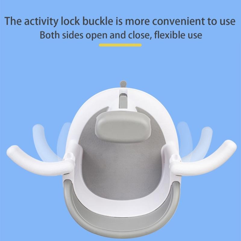 Baby Chair with Strong Suction Cup, Not Easily Flipping Adjustable Armrests Child Assisted Shower Chair Bathroom Stool