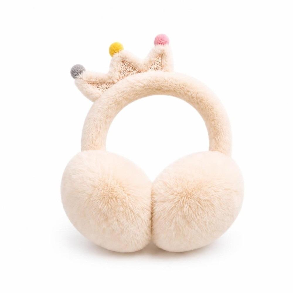 Windproof Plush Ear Muffs Soft Fluffy Ear Covers Cute Faux Fur Earmuffs  For Girls Kids