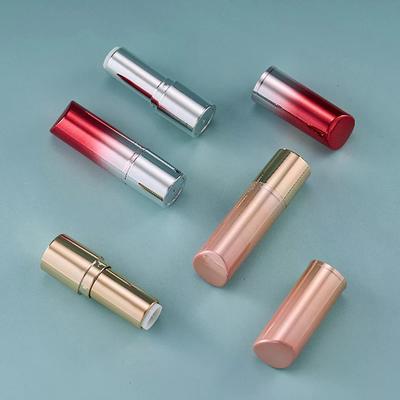 1/5pcs 3.6g Filling Empty Gradient Lipstick Tube Lip Balm Container Plastic Cosmetics Packaging Makeup Tool Travel Essentials