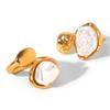 Unique Pearl Gold Ring Light Luxury High-end Open Ring Women's Non-fading Niche Hand Jewelry Wholesale