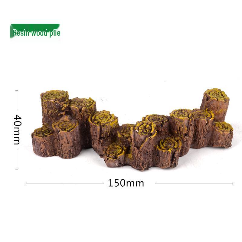 Aquarium Ornament: Simulated Rockery Bridge with Driftwood and Stone for Fish Tank Landscaping