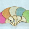 New Style Summer Traditional Handmade Woven Fan, Hand-Held Straw Fan, Small Round Fan, Ancient Style Mosquito-Repelling Banana Leaf Fan