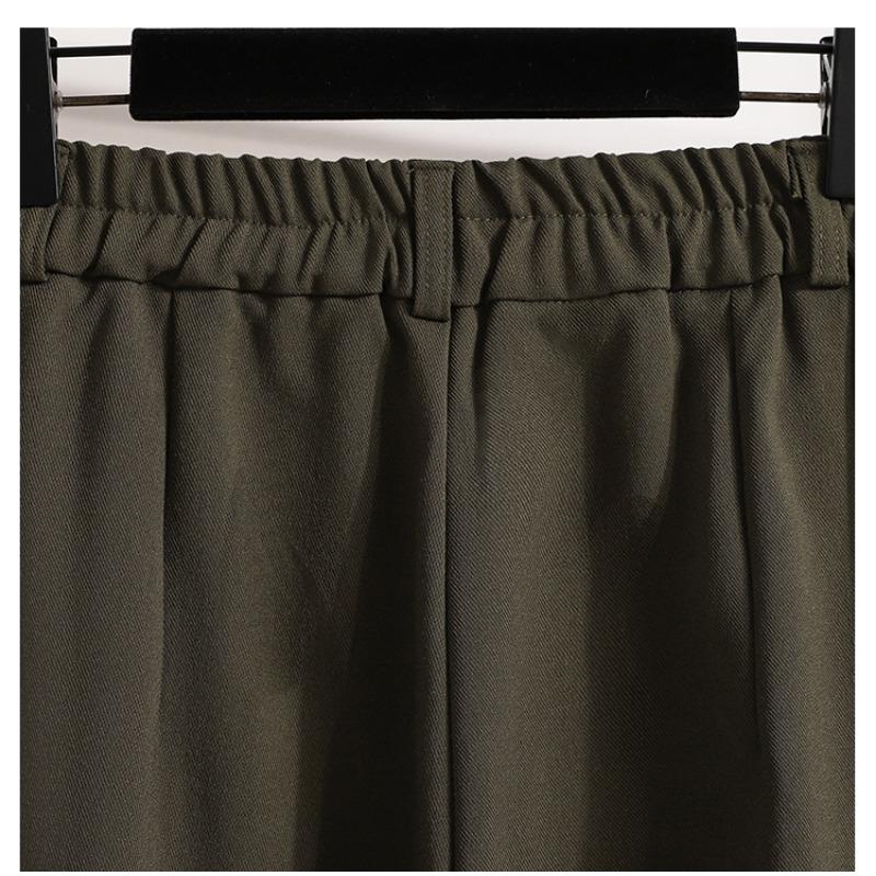 Dimanaf 2025 Plus Size Autumn Long Pants Women Solid Harem High Waist Suit Pants Casual Loose Pants New Large Size