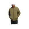 adidas Solid Color Print Letter Zip Jacket Men Outerwear Green IB2761