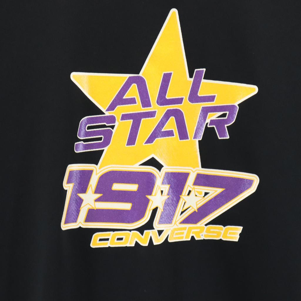 CONVERSE Short sleeve T-shirt S black Men's Used