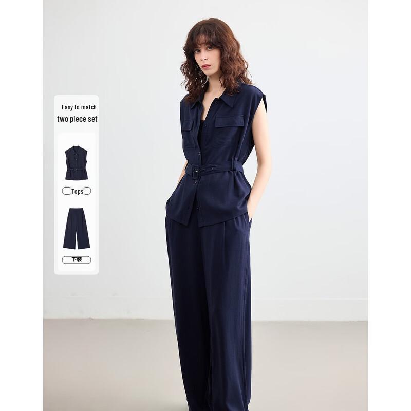 Demana Women s Linen Blend Summer Two-Piece Set XL