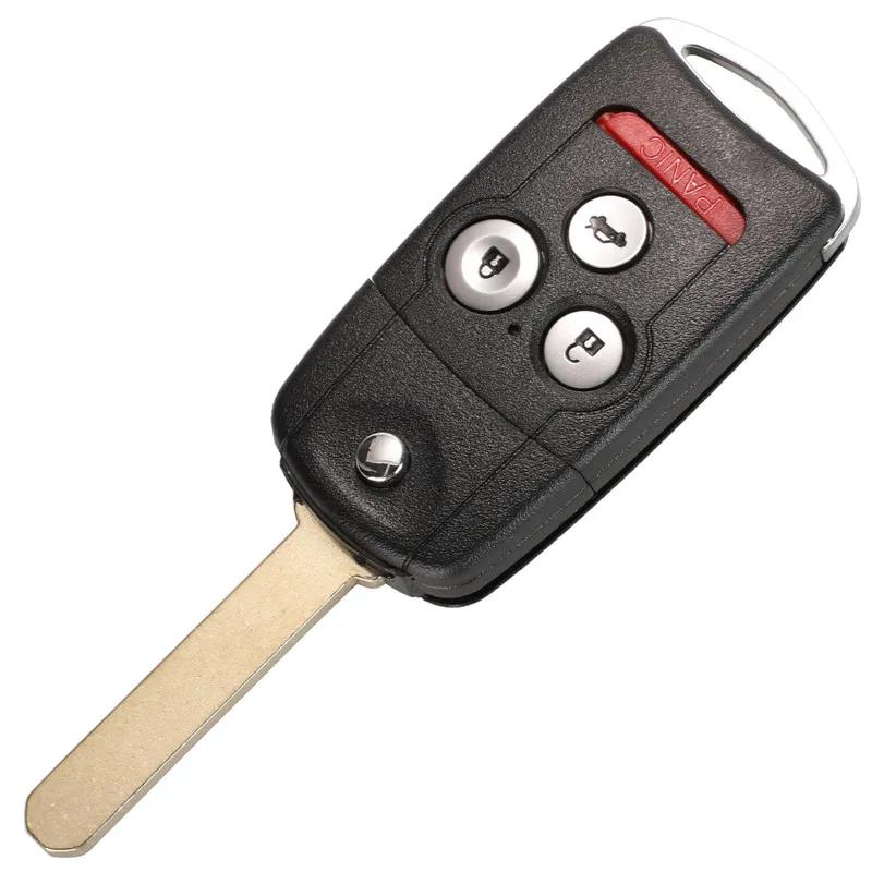 2/3/4 Buttons Flip Car Remote Key Shell Fob Fit For Honda Acura Civic Accord Jazz Crv Hrv Key Case Housing Replacement