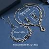 4-teiliges Damenmode Wassertropfen Set Halskette Ohrringe Armband Zirkon Set Geeignet für Hochzeit, Party, Festival Geschenke