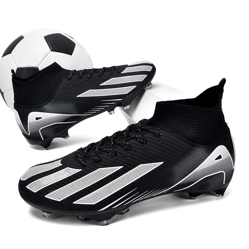 New Men Football Boots Cleats Soccer Shoes Grass Adult Anti-Skid Ultralight Athletic Outside Plush Comfort Training Match Athletic Shoes