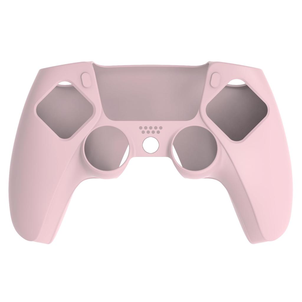 Совместимый с контроллером PlayVital Pure Series PS5 защитный силиконовый чехол с мягкой резиновой рукояткой и 6 джойстиками для большого пальца можно использовать на