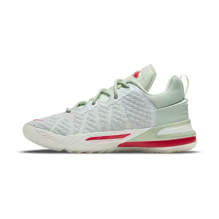 Nike Lebron 18 NRG Forbidden City Limitovaná edice Protiskluzové Tlumení Nárazů Odolné Nízké Dětské Basketbalové Boty Světle Zelené CT4713-002