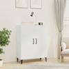 VidaXL Buffet Storage Cabinet Home Organizer Storage Furniture Living Room Cabinet Interior White Wood 812105