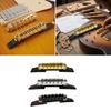 Guitar Bridge Tailpiece with Golden Roller Saddles Adjustable Archtop Guitar Bridge Electric Guitar Accessories