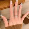 Italienischer Retro-Gerichtsstil Natürlicher Rosa Schachbrettblume Kleeblatt Ring, High-End Super Fee Design Kleeblatt Mädchen Ring