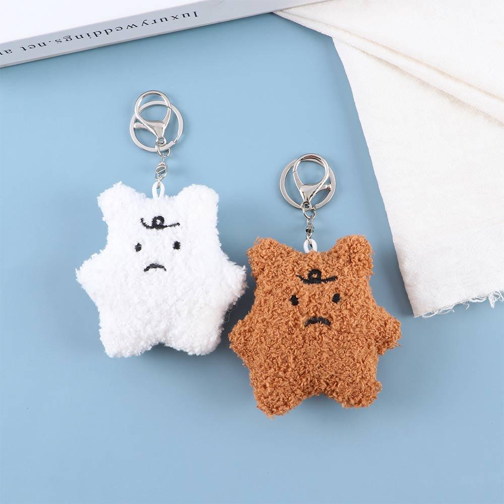 Keychain Toy Doll Ins Bear Car Key Ring Plush Keychain Plush Doll Frustrated Bear Plush Keyring