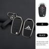 Zinc Alloy Genuine Leather Auto Key Fob Cover Case Fit For Saic Maxus T60 Key Ring Smart Automotive Protective Guard Housing Remote Mount Auto