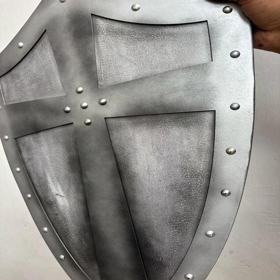 60.96 cm Medieval Handmade Wooden Templar Heater Shield