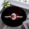 Associazione Calcio Milan3 Round Area Rug,Carpet Rug for Living Room Bedroom Sofa Playroom Decor,Non-slip Floor Mat
