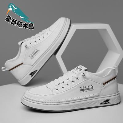Board Shoes Men's Autumn 2025 New Leather Surface Breathable Sports and Leisure Men's Shoes Youth Shoes