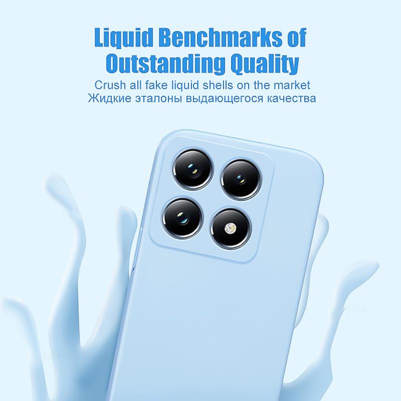 Liquid Silicone Phone Case For Xiaomi 15T Pro 14T 13T 12T 11T 10T 9T 13 12 11 Lite 14 15 Ultra 17 Pro Max Shockproof Back Cover