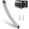 16A4021AS Microwave Door Handle, DE94-04313F Assembly Handle Compitable with Samsung Microwave Handle Me16a4021as, Includes 2 Screws