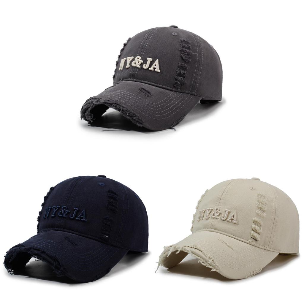Streetwear Vintage Baseball Cap With Embroidered Letters For Men Women Outdoor Sun Protection