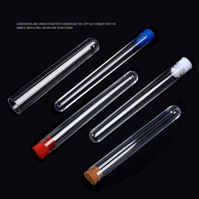 Clear Laboratory Test Tubes Transparent Transparent Test Tubes Plastic Test Tubes  School Lab