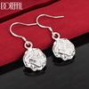 925 Sterling Silver Rose Pierced Earrings Fashion Jewelry