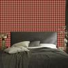 Autumn Plaid Wallpaper Orange, Red and Beige 50x1000