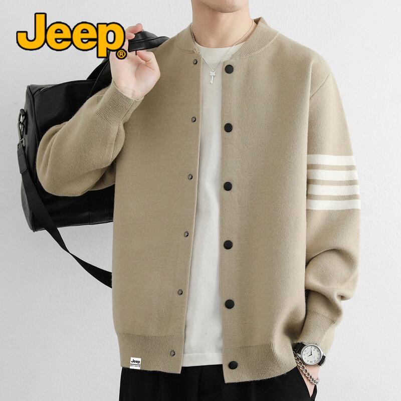 JEEP Men's Casual Knit Cardigan Jacket
