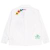 Adidas Originals SS22 Logo Cartoon Print Long Sleeve Sports Jacket Unisex Outerwear White HP0116