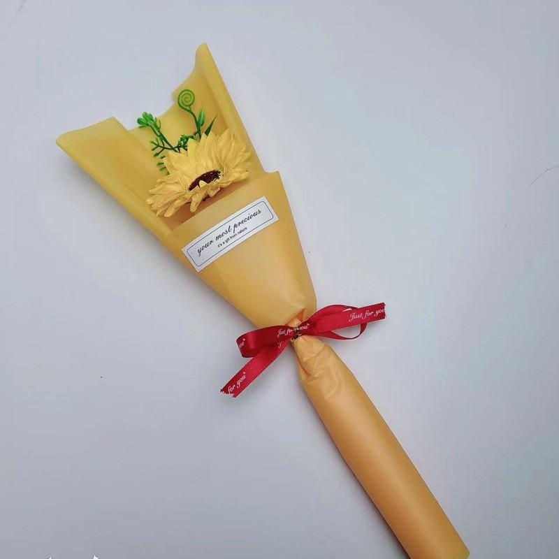 Qixi Valentine's Day Single Rose Soap Flower Bouquet Simulation Carnation Mother's Day Gift Teacher's Day