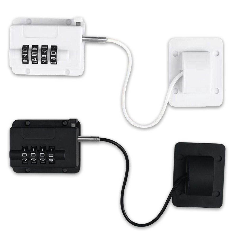 Anti-pinch Hand Refrigerator Door Coded Lock No Drilling Cabinet Lock  for Home