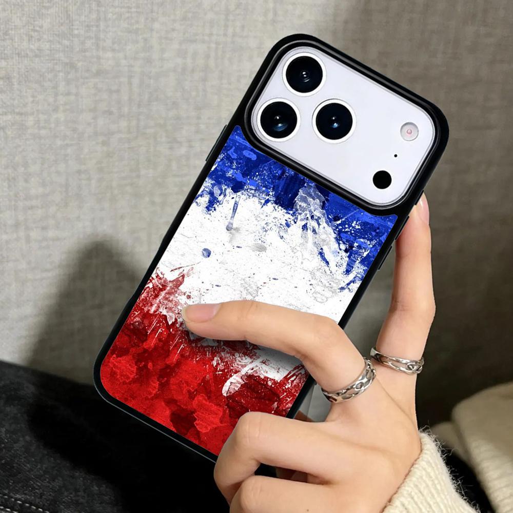 Capa Case for iPhone 17 Air 16 Pro Max 15 Plus 11 13 Mini 14 12 Back Phone Cover France National Flag