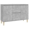 Vidaxl Cabinet, Concrete Gray, 101X35X70 Cm, Wood-Based Material