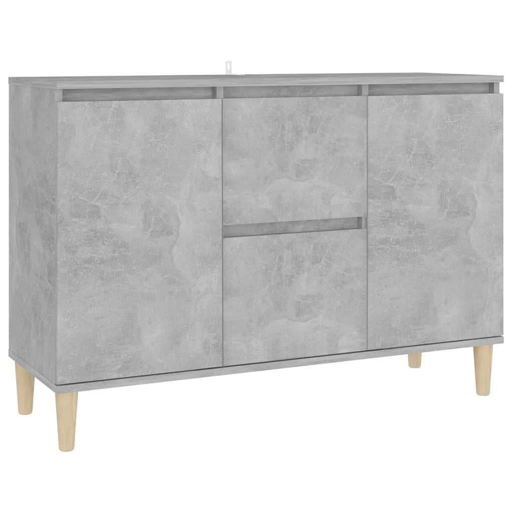 Vidaxl Cabinet, Concrete Gray, 101X35X70 Cm, Wood-Based Material