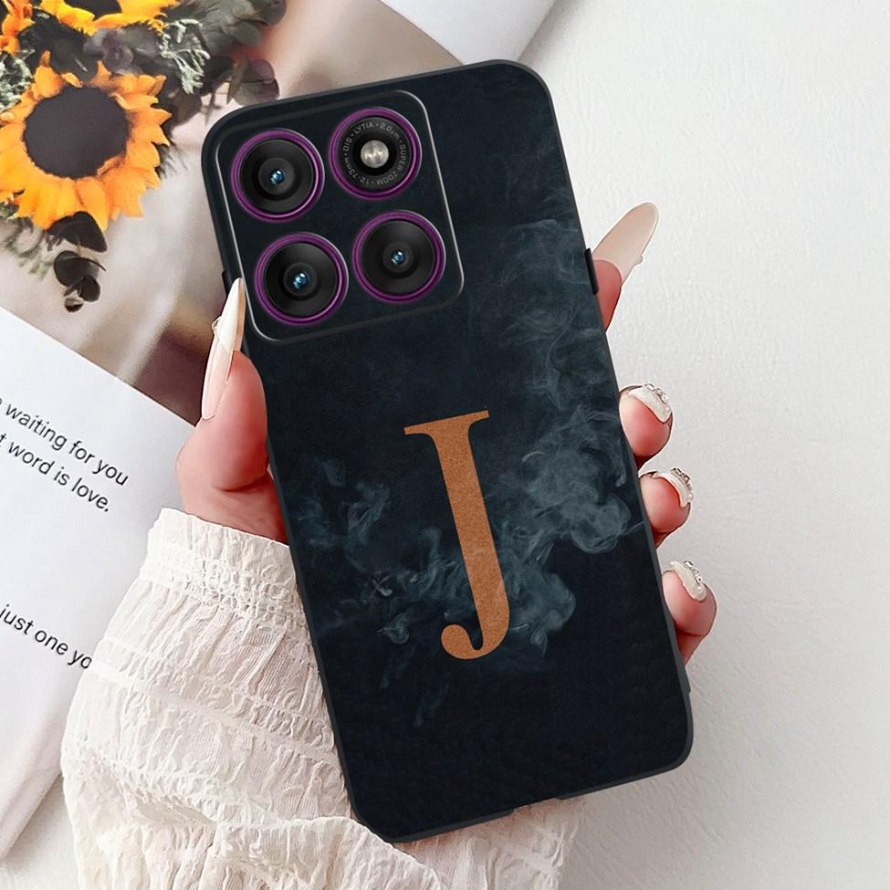 For Motorola Edge 60 Pro Case XT2507-1 Silicone Fashion Luxury A-Z Letters Shockproof Back Cover For Moto Edge 60Pro Phone Case