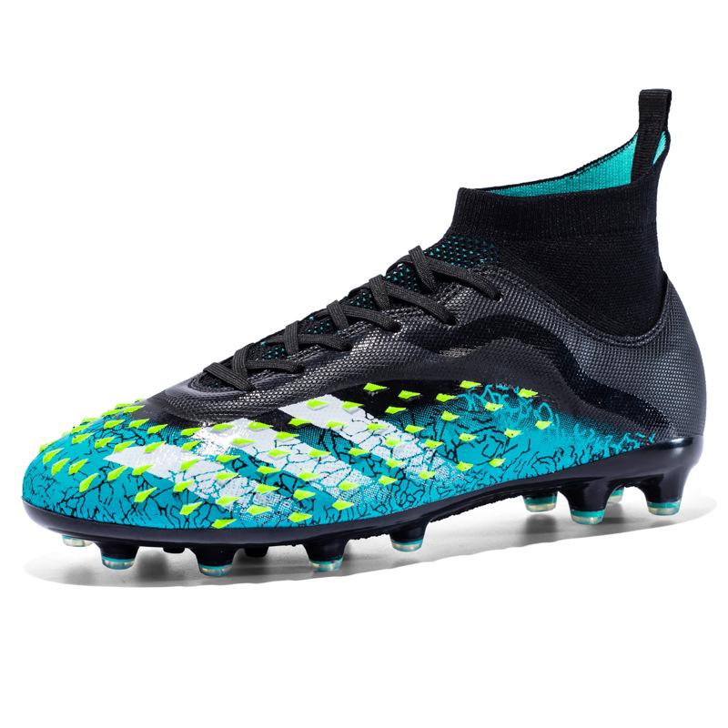 Mandarin Duck Large Size High Top Football Shoes New Men'S And Women'S Training Shoes Student Football Shoes Long Nails Broken Nails Shoes