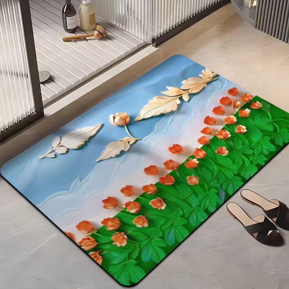 Bathroom Quick-drying Door Mat Diatom Mud Absorbent Floor Mat Toilet Toilet Entry Door Non-slip Mat Diatomaceous Earth Foot Mat