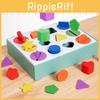 Wooden Shape Sorting Box Educational Toy For Kids With Bright Colors And Cognitive Development