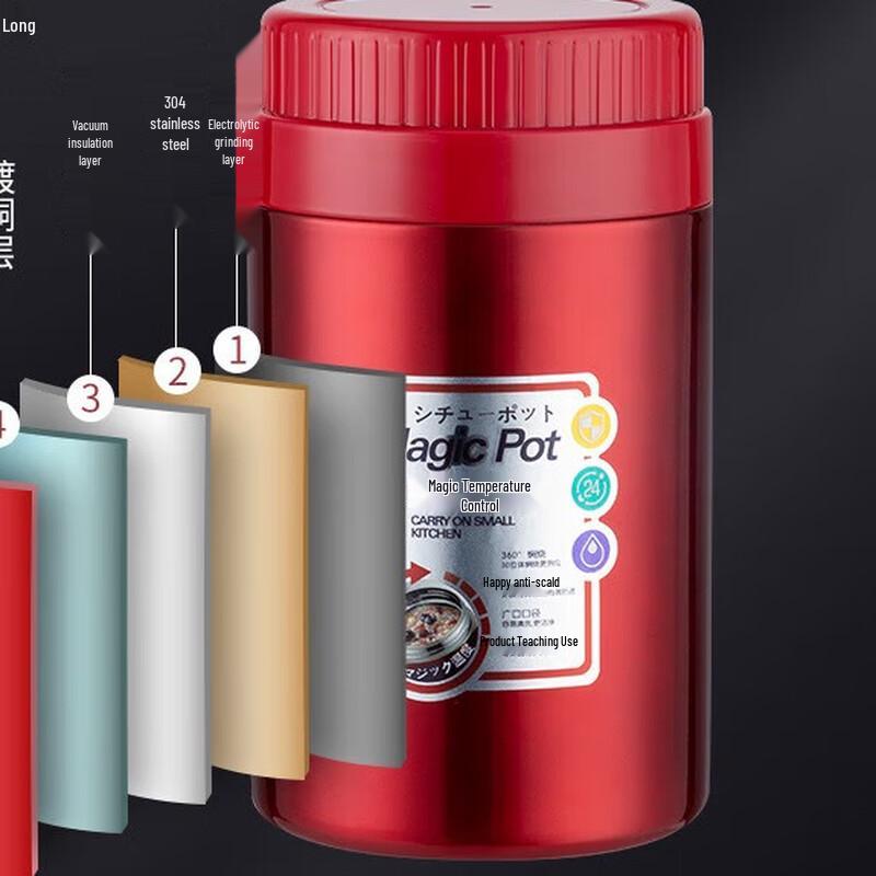 ZISIZ Stainless Steel Insulated Food Jar & Lunch Box