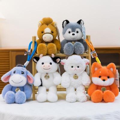 Adorabile Bambola Animale di Peluche - Compagno da Tavolo e Portachiavi per Bambini