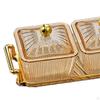 Appetizer Serving Tray Divided with Rack Luxury Multifunctional Cookies Jar Condiment