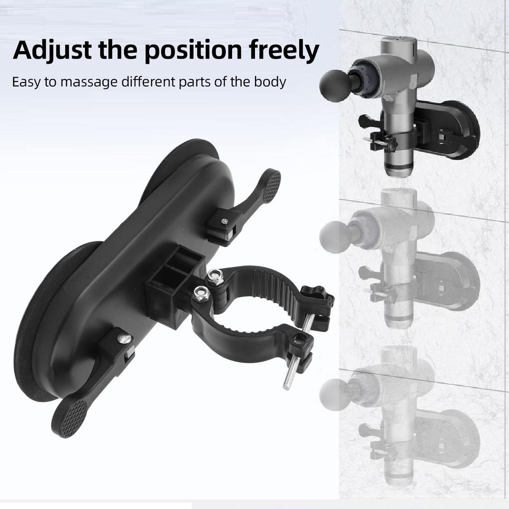 Massage Gun Wall Mount with Vacuum Suction Cups Easy To Install Fascia Gun Wall Mount Holder for Self Massage