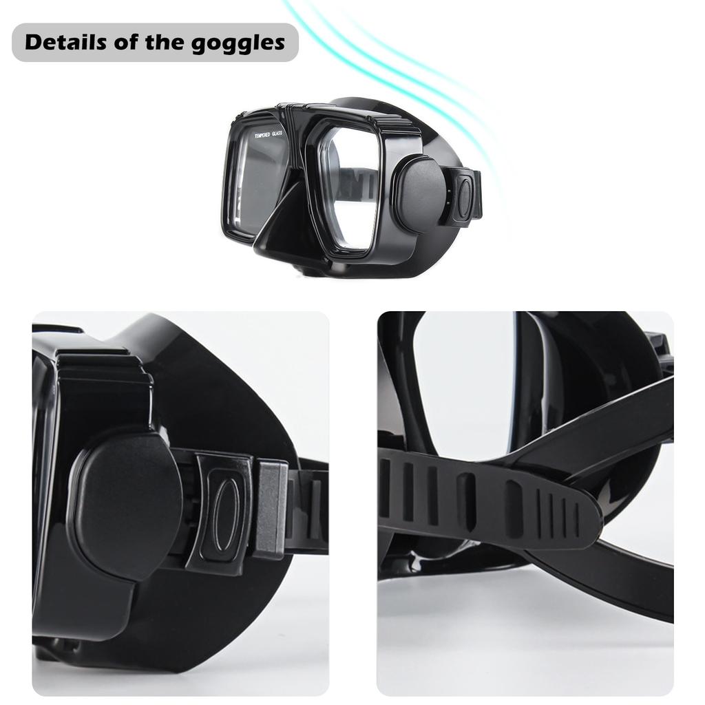 Adult Big Lenses Anti-UV Anti-Fog Diving Goggle Made Of Soft Silicone Softer And More Comfortable For Water Sports