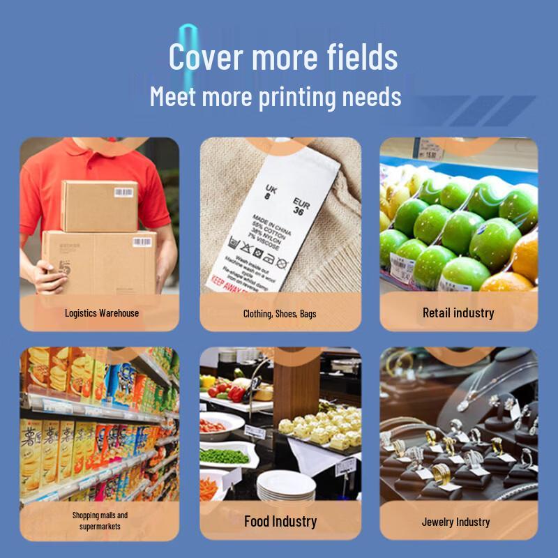 Deli DL-888T Thermal Transfer Barcode Label Printer CN Plug (adapter Included)