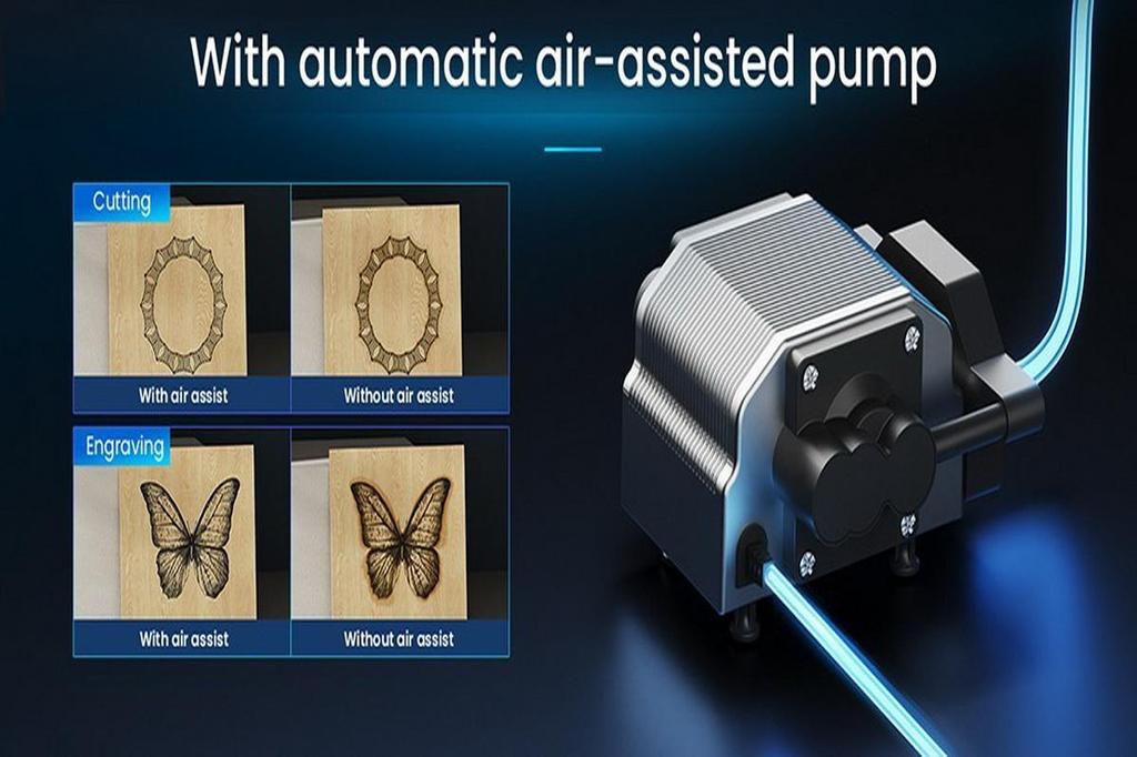 Longer Laser B1 20W Laser Engraver Cutter, 4-core Laser Head, 450 x 440mm Engraving Area - EU