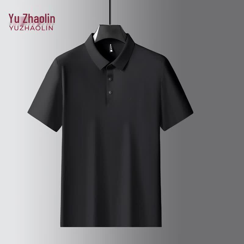 YUZHAOLIN Men s Plus Size Ice Silk Quick-Dry Polo T-Shirt 4XL