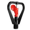 5pcs Red Heart Sprinkler 360 Degree Lawn Automatic Rotating Spray Cooling 4-point Plastic Disc Sprinkler